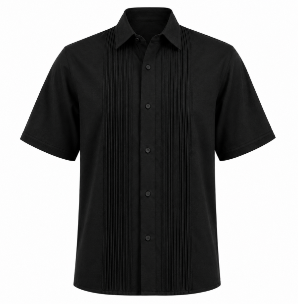 camisa plisado 05 PLACED SHORT SLEEVE SHIRT