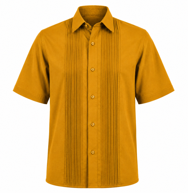 camisa plisado 13 PLACED SHORT SLEEVE SHIRT